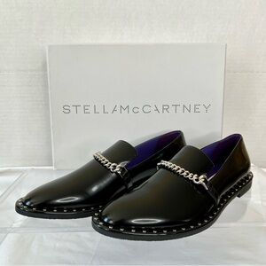 Stella McCartney Midnight Black Falabella Loafer, Women’s It 39.5/ US 9.5 NIB